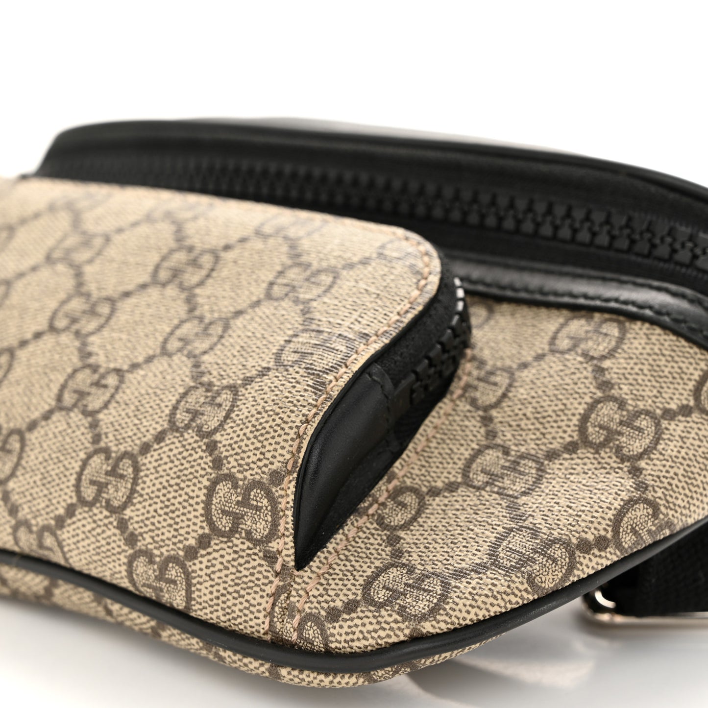 GG Supreme Monogram Belt Bag Black