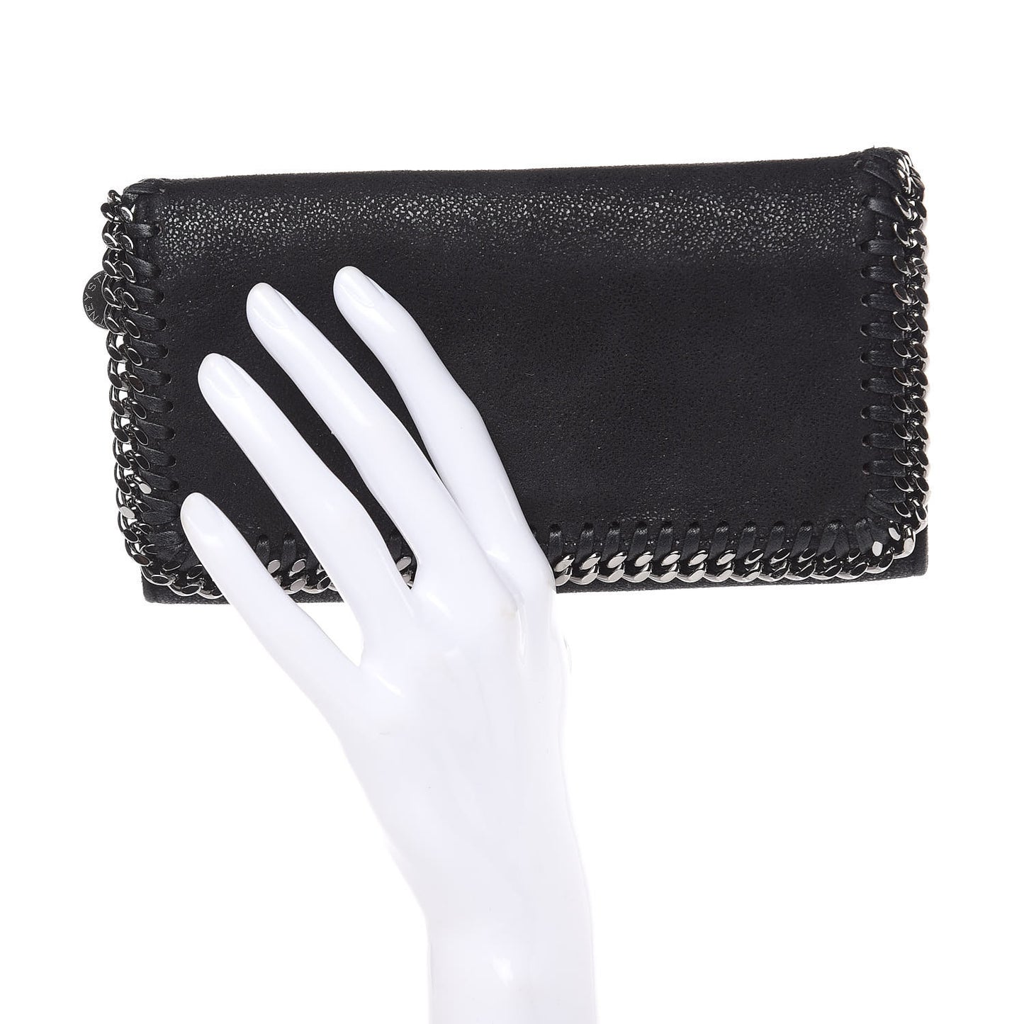Shaggy Deer Falabella Flap Wallet Black