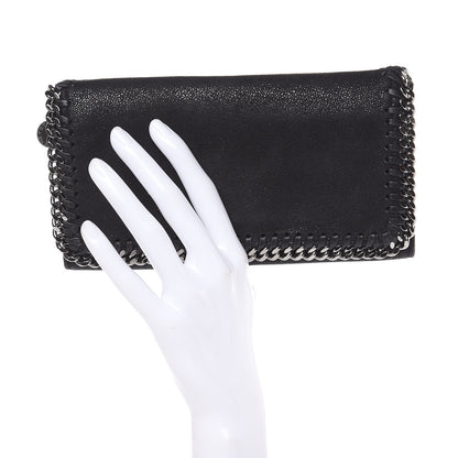 Stella McCartney Shaggy Deer Falabella Flap Wallet Black 2 of 8
