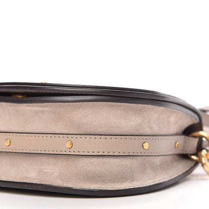 Chloe Calfskin Suede Small Nile Bracelet Bag Motty Grey 7 of 10