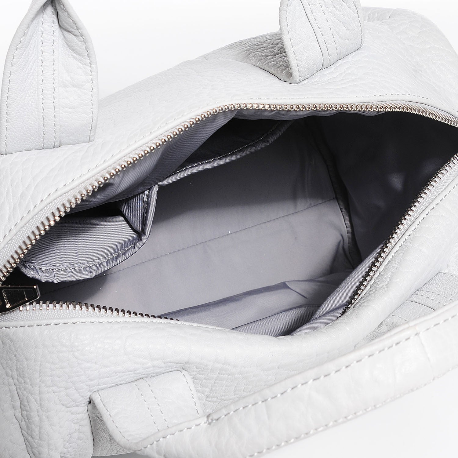 Alexander Wang Pebbled Lambskin Rocco Duffel White 5 of 6