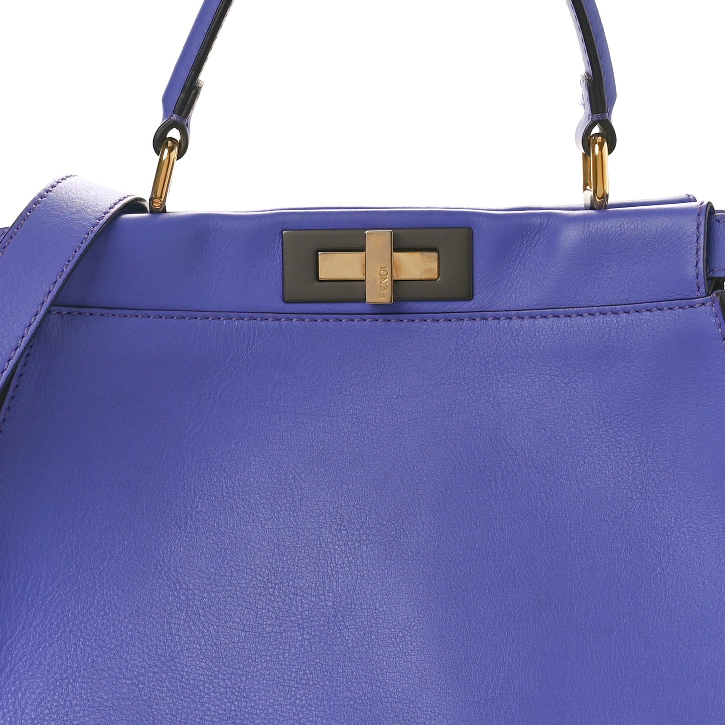 Vitello Seta Medium Peekaboo Iconic Satchel Viola Cassis