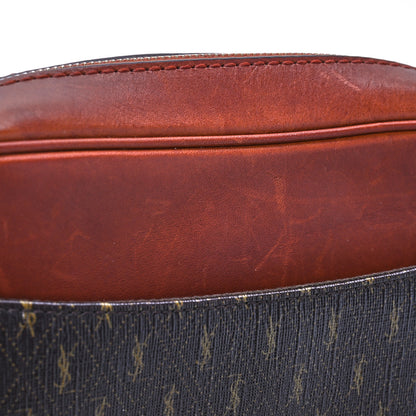 Saint Laurent Canvas Smooth Calfskin Le Monogramme Coeur Crossbody Chestnut 14 of 14