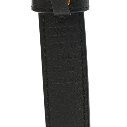 Gucci Calfskin Double G 20mm Belt 75 30 Black 3 of 5