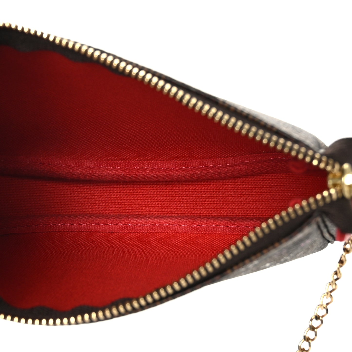 Damier Ebene 2019 Christmas Animation Mini Pochette Accessories Red