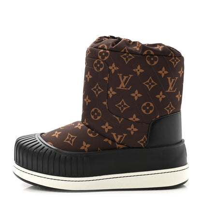 Louis Vuitton Monogram Polar Flat Half Boots 39 Black 1 of 8