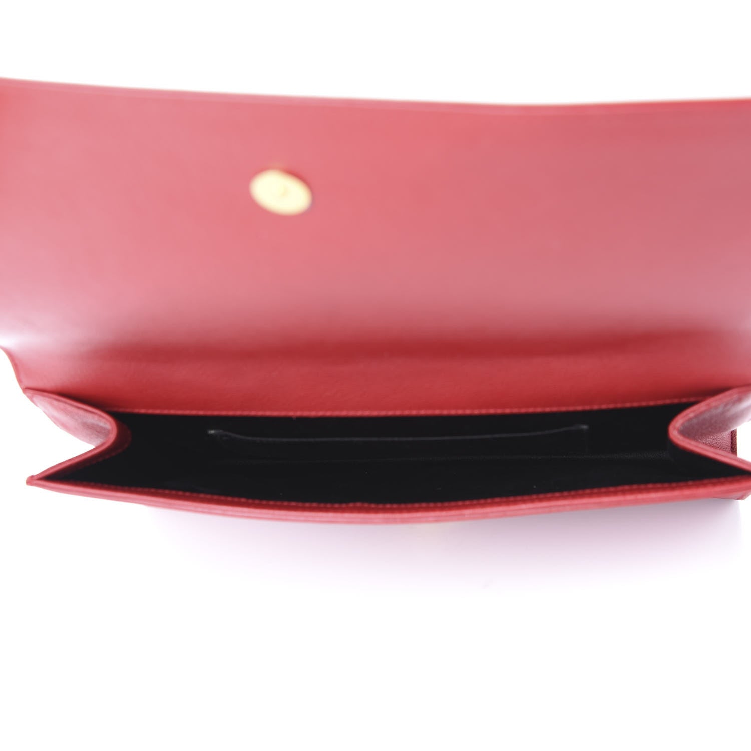 Saint Laurent Calfskin Monogram Large Belle De Jour Clutch Red 4 of 8