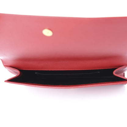 Saint Laurent Calfskin Monogram Large Belle De Jour Clutch Red 4 of 8