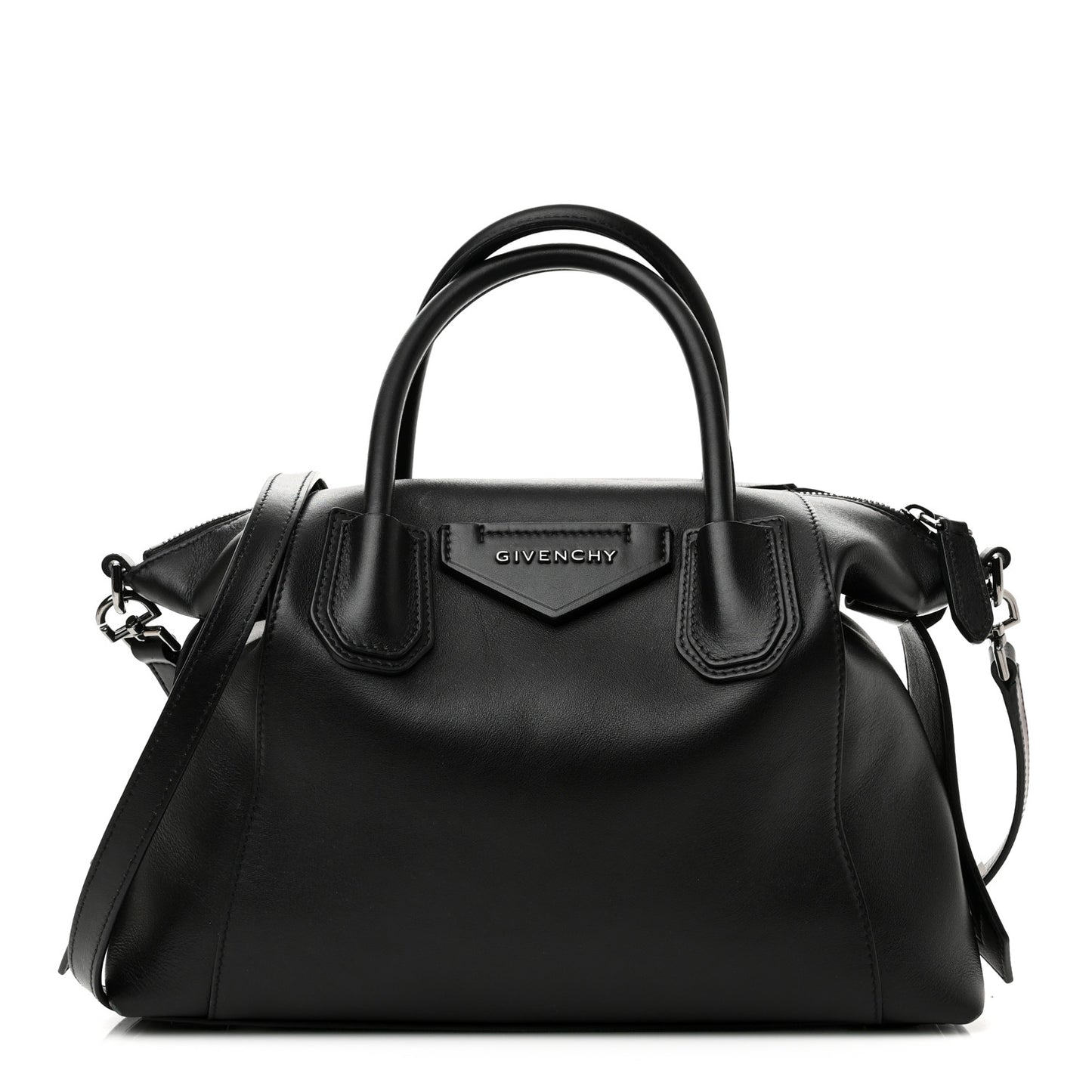 Smooth Calfskin Small Soft Antigona Black