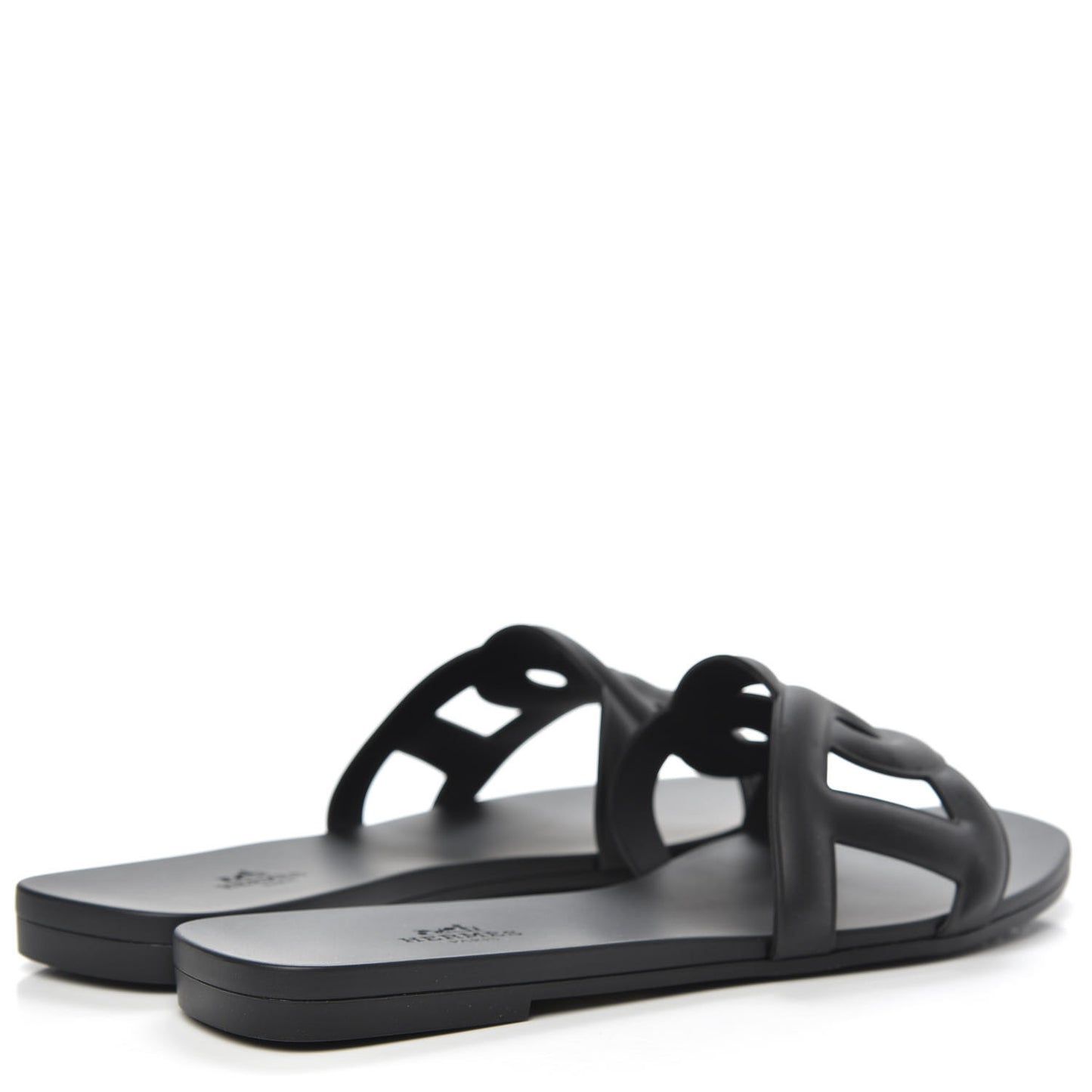 Rubber Aloha Sandals 39 Black