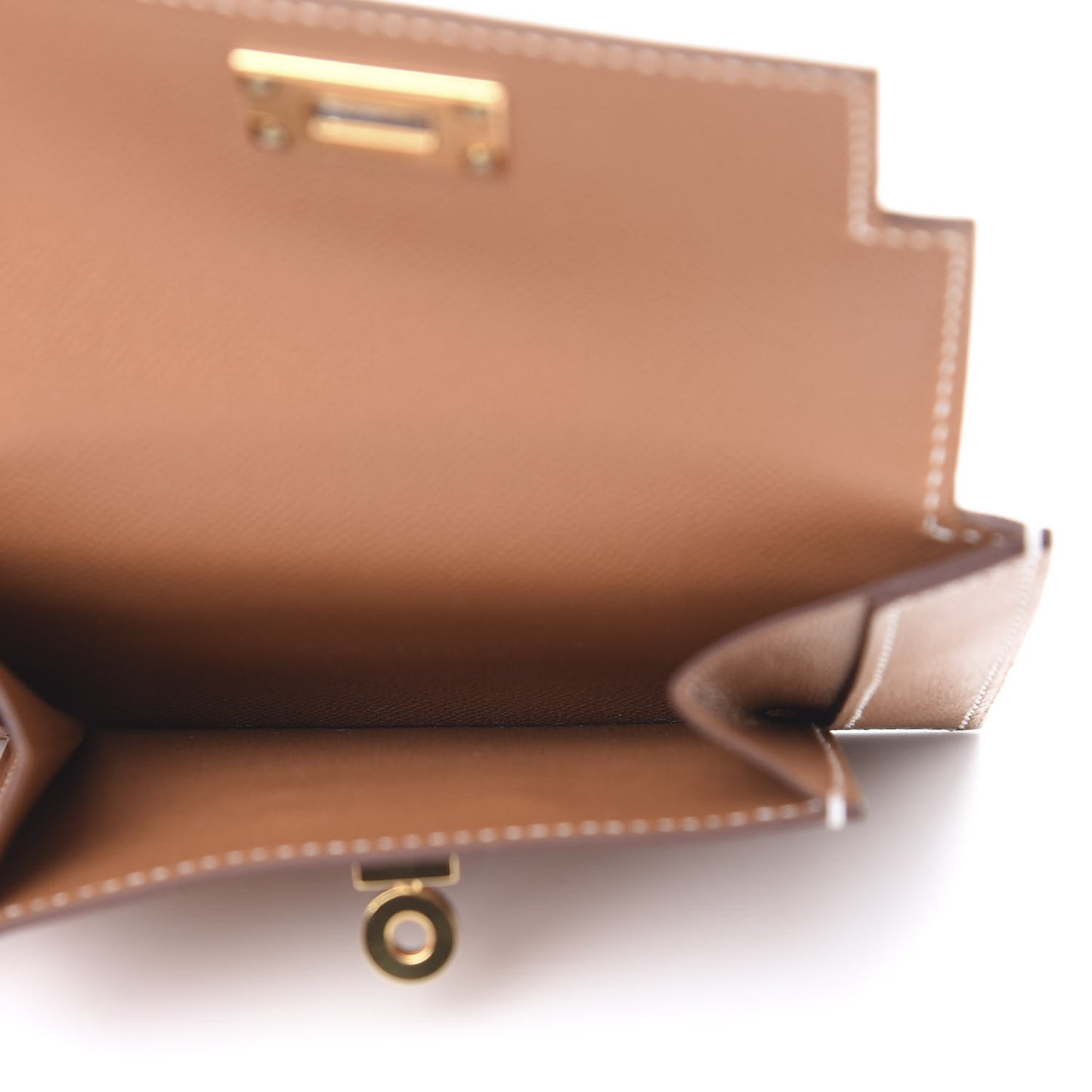 Epsom Kelly Pocket Compact Wallet Gold