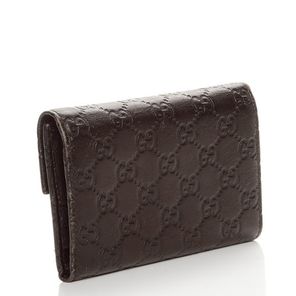 Gucci Guccissima Continental Flap Wallet Dark Brown 3 of 8