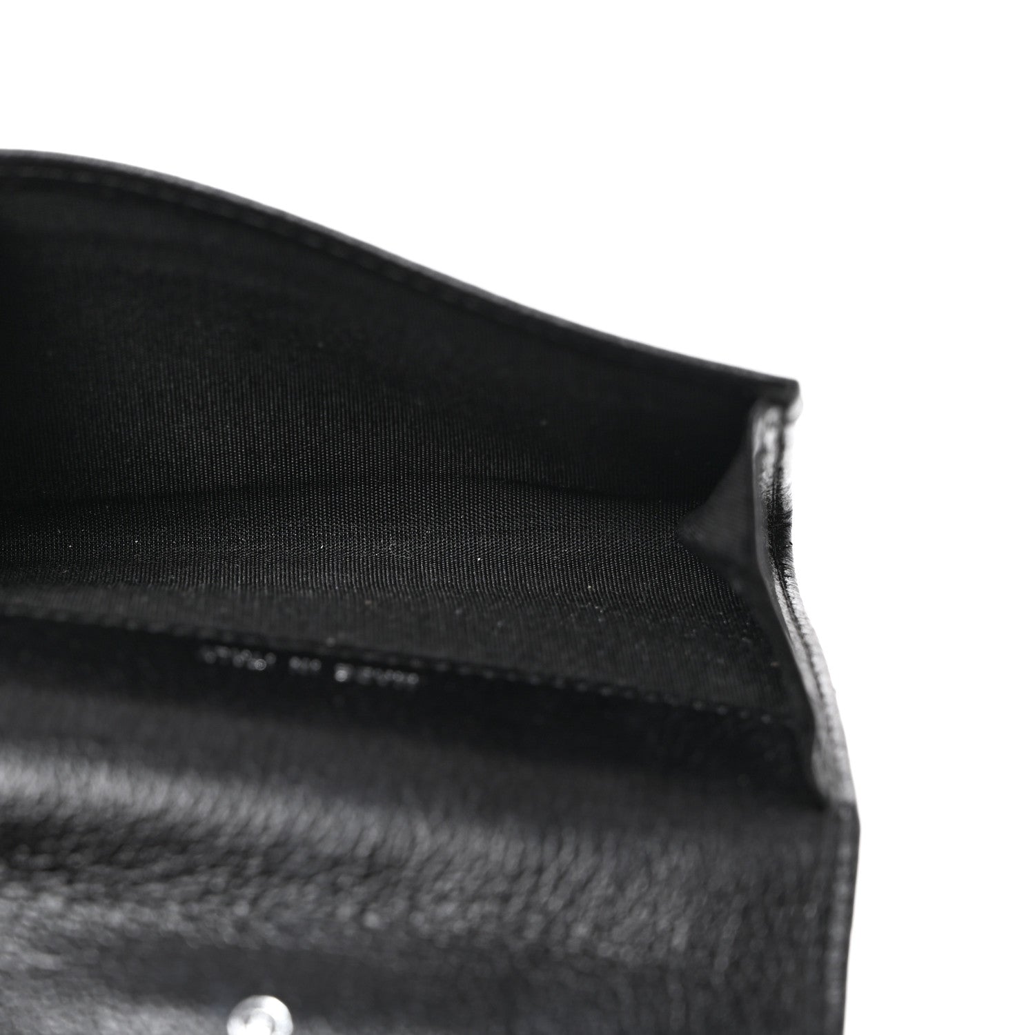 Chanel Goatskin Embossed Camellia Flap Card Holder Black 6 of 8