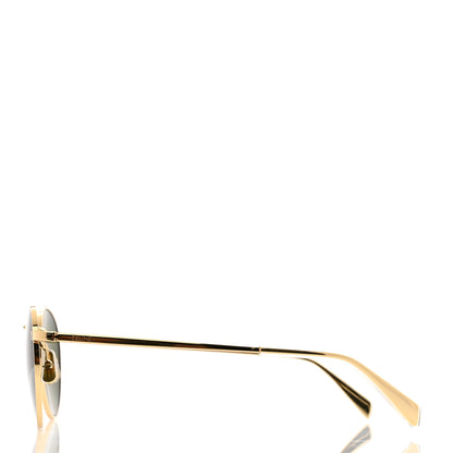Celine Metal Round Sunglasses CL40100U Gold 3 of 6