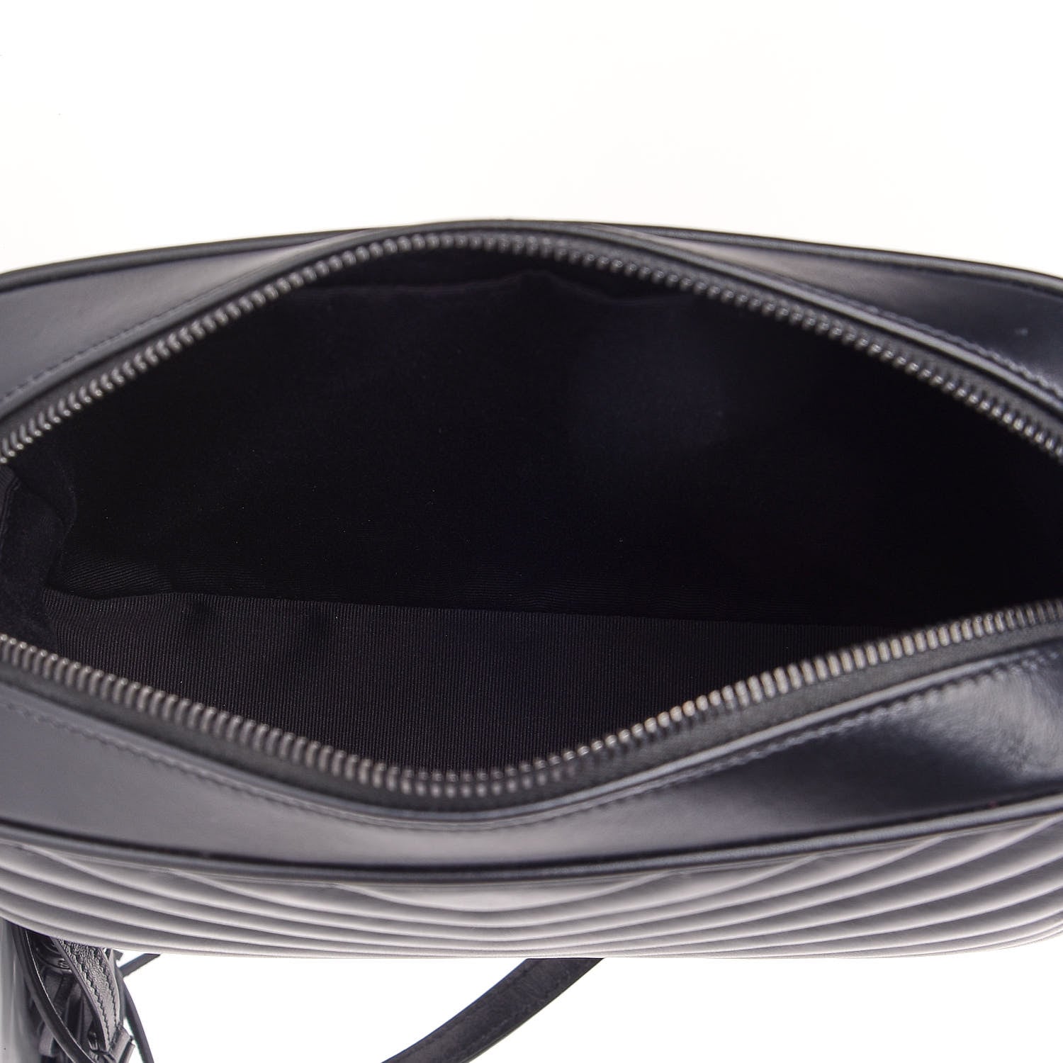 Saint Laurent Calfskin Matelasse Monogram Lou Camera Bag Black 5 of 11