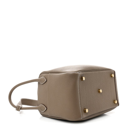 Hermes Taurillon Clemence Lindy 26 Etoupe 4 of 10