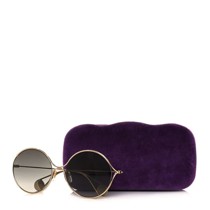 Gucci Round Pearl Tip Sunglasses GG0253S Gold 8 of 8