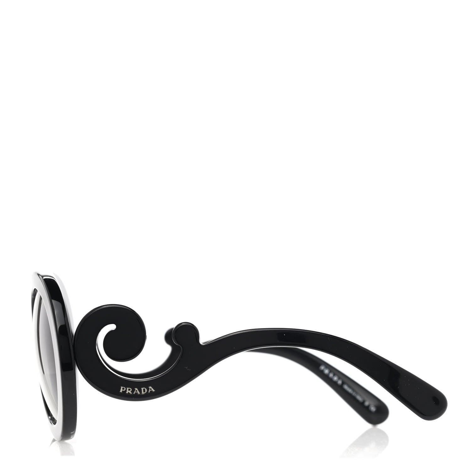 Prada Baroque Sunglasses SPR 27N Black 3 of 6