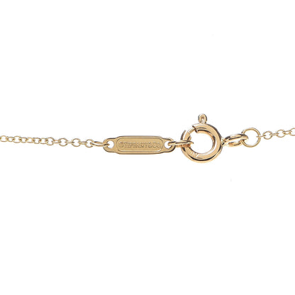 Tiffany Platinum 18K Yellow Gold Diamond Schlumberger Lynn Pendant Necklace 5 of 5