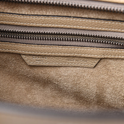 Celine Drummed Calfskin Mini Luggage Dune 6 of 14