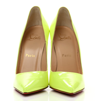 Christian Louboutin Patent So Kate 120 Pumps 37 Neon Yellow 3 of 11