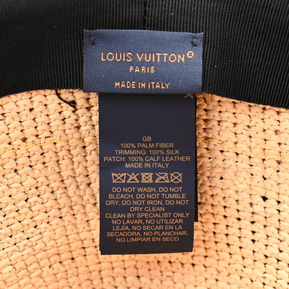 Louis Vuitton Raffia Panama Fedora M Natural 8 of 10