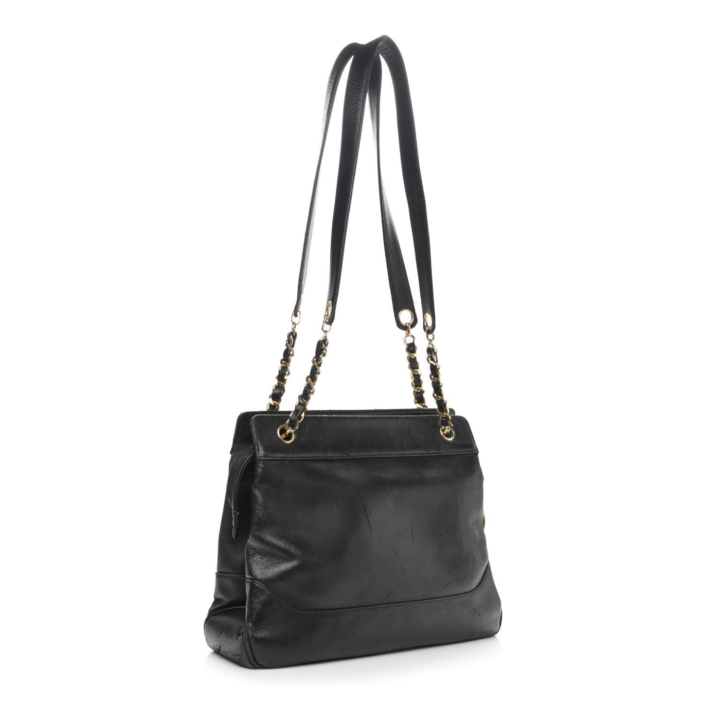 Lambskin CC Shoulder Bag Black