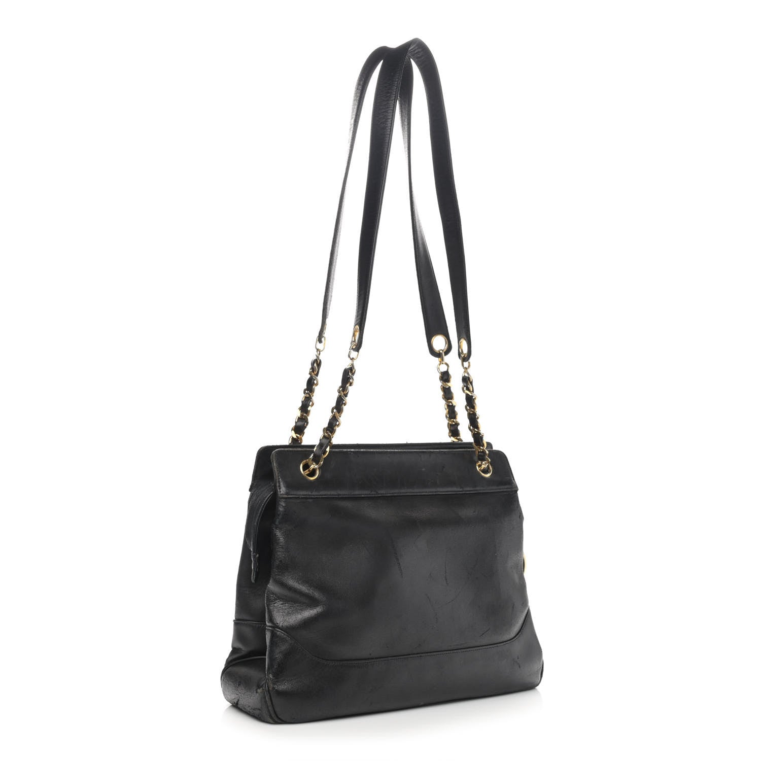 Chanel Lambskin CC Shoulder Bag Black 3 of 15