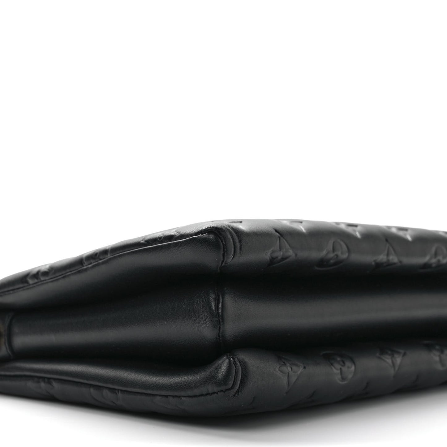 Lambskin Embossed Monogram Coussin PM Black