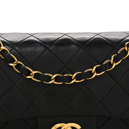 Chanel Lambskin Quilted Small Double Flap Black 9 of 11