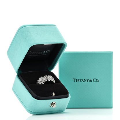 Tiffany Platinum Diamond Schlumberger Daisy Ring 52 6 6 of 6