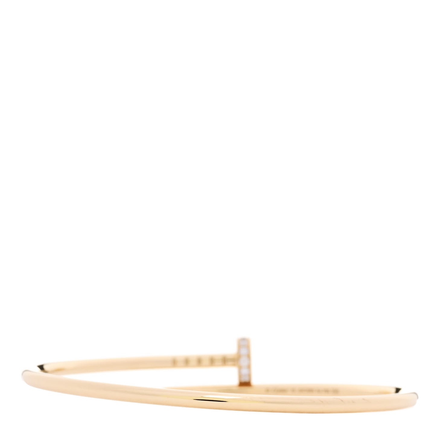 18K Yellow Gold Diamond Small Juste Un Clou Bracelet 16