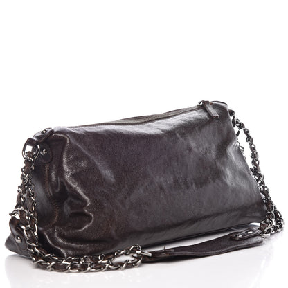 Chanel Glazed Caviar Pocket In The City Shoulder Bag Brown 3 of 11