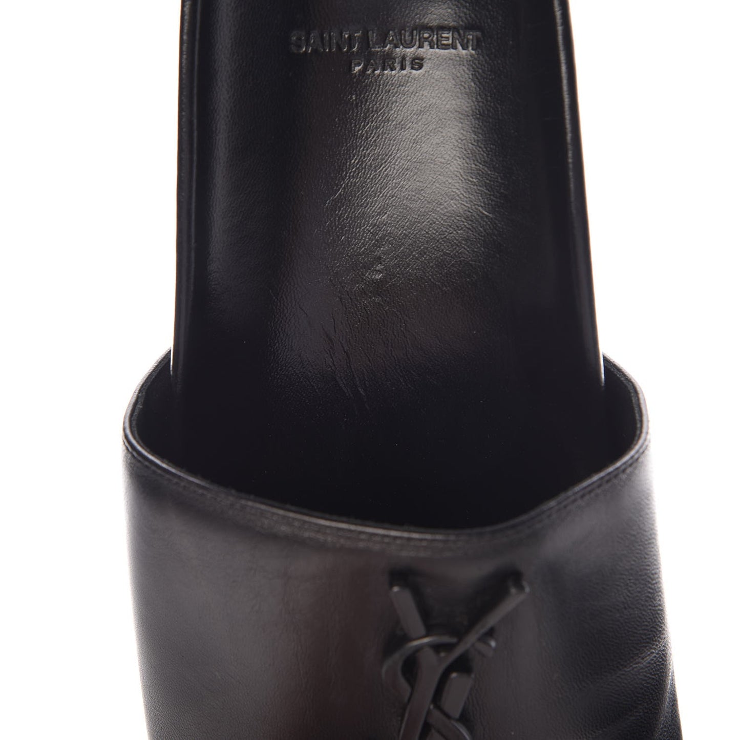 Lambskin Joan Slide Sandals 38 Black