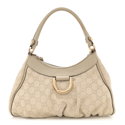 Gucci Guccissima Medium D Gold Hobo Off White 1 of 14
