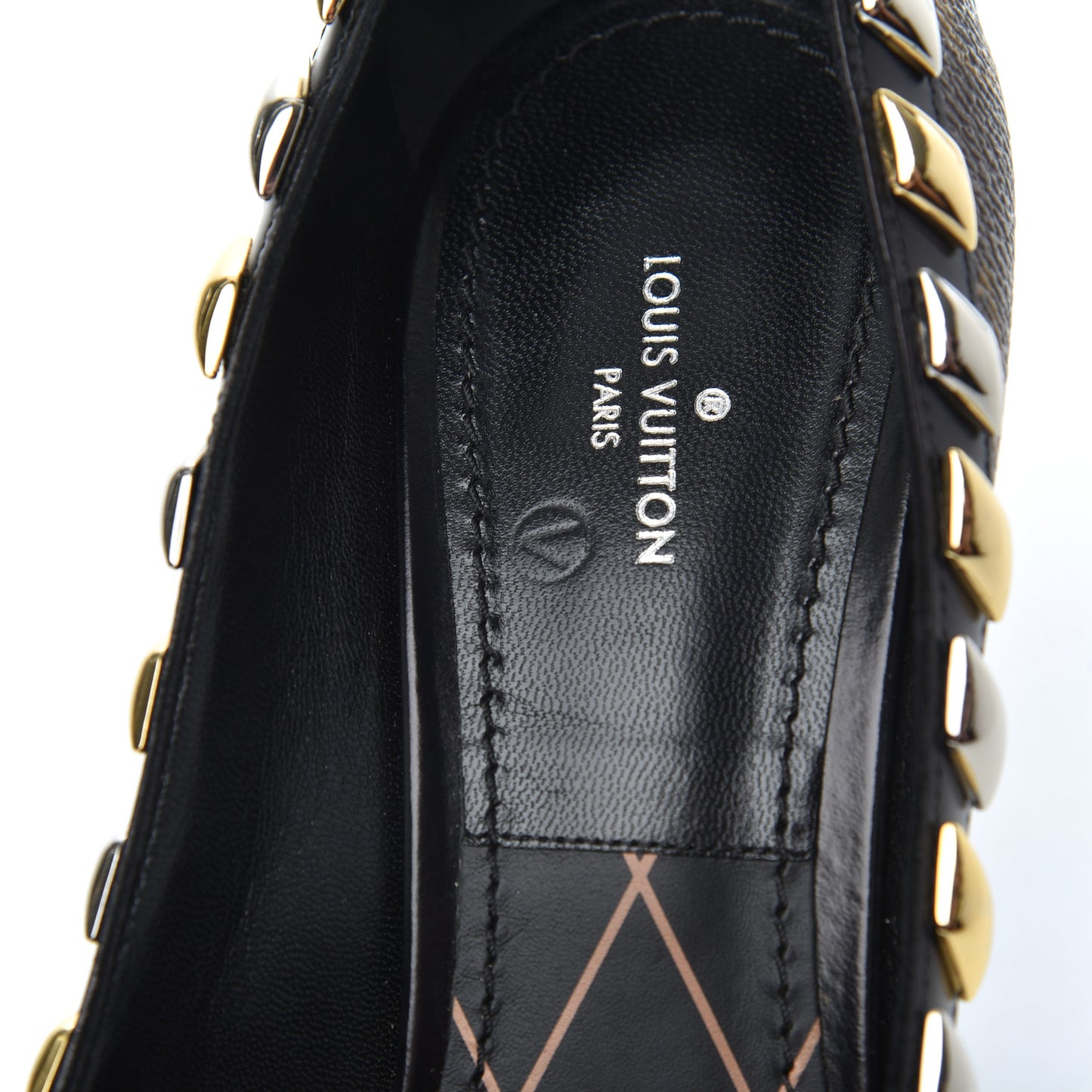 Calfskin Monogram Eldorado Pumps 38 Cacao