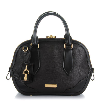 Burberry Grainy Calfskin Small Orchard Bowling Bag Chocolate 1 of 8
