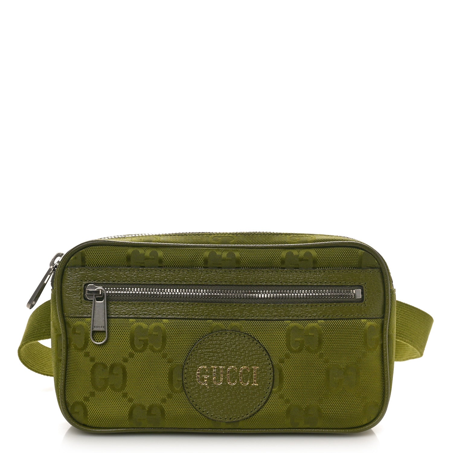 Gucci Econyl Nylon Monogram Off The Grid Belt Bag Juniper Green 1 of 11