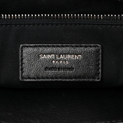 Saint Laurent Crinkled Calfskin Matelasse Monogram Medium Niki Chain Satchel Fog 6 of 10