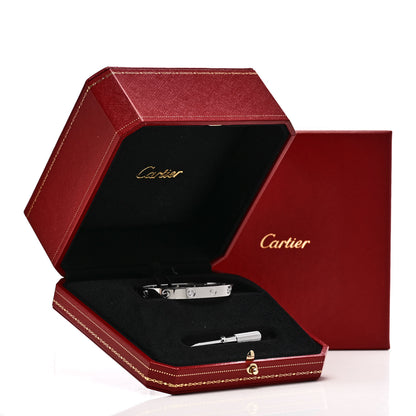 Cartier 18K White Gold 4 Diamond LOVE Bracelet 16 6 of 6