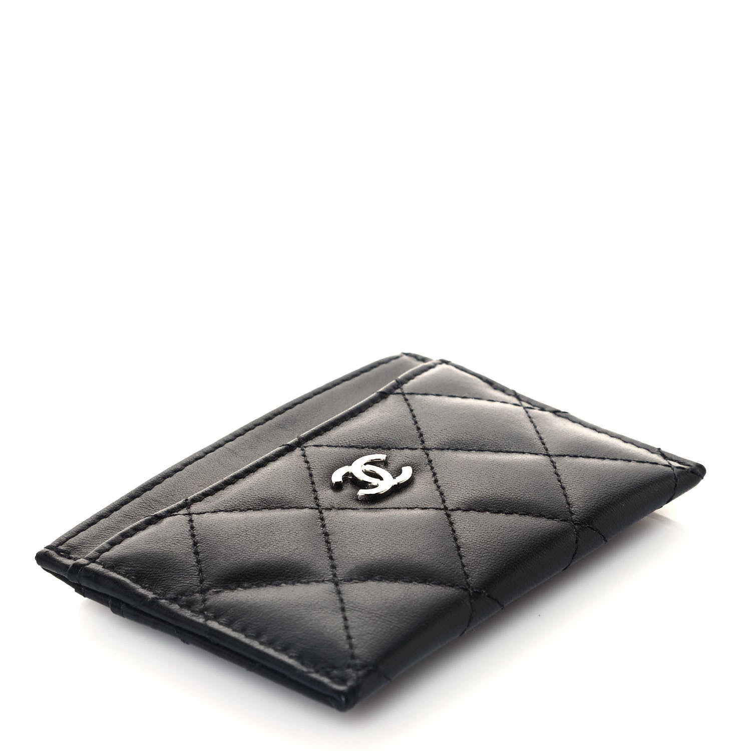 Chanel Lambskin Quilted Card Holder Black 4 of 8
