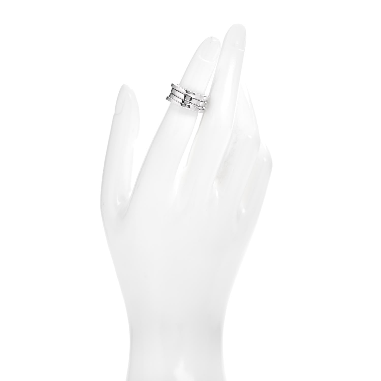 Bulgari 18K White Gold B.Zero1 Three-Band Ring 47 4 2 of 5
