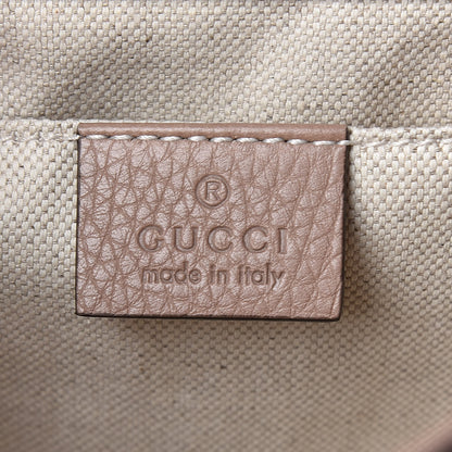 Gucci Calfskin Mini Pearly GG Marmont Top Handle Bag Porcelain Rose 6 of 10