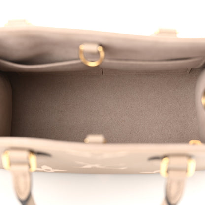 Louis Vuitton Empreinte Monogram Giant Onthego PM Tourterelle Creme 5 of 10