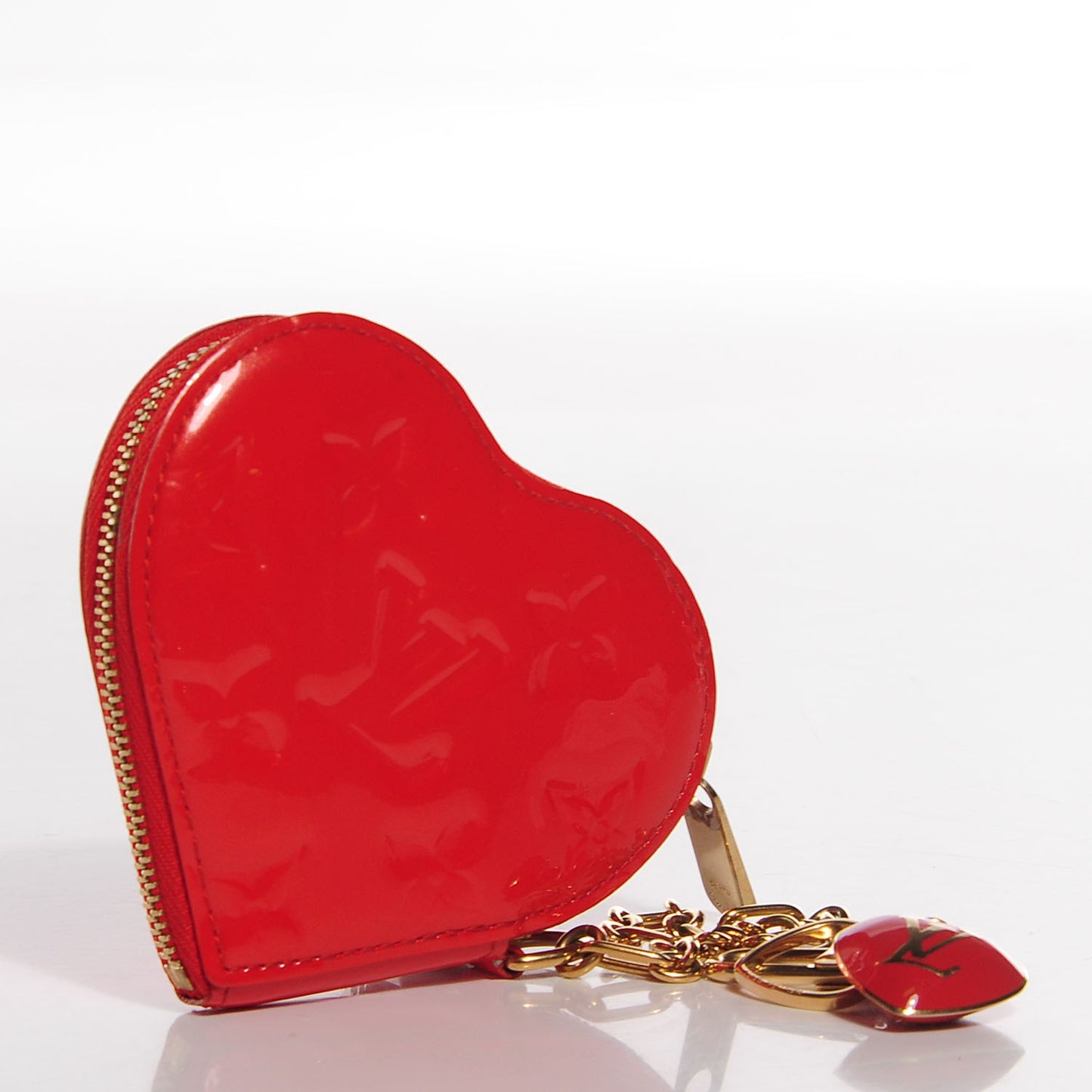 Vernis Heart Coin Purse Orange Sunset