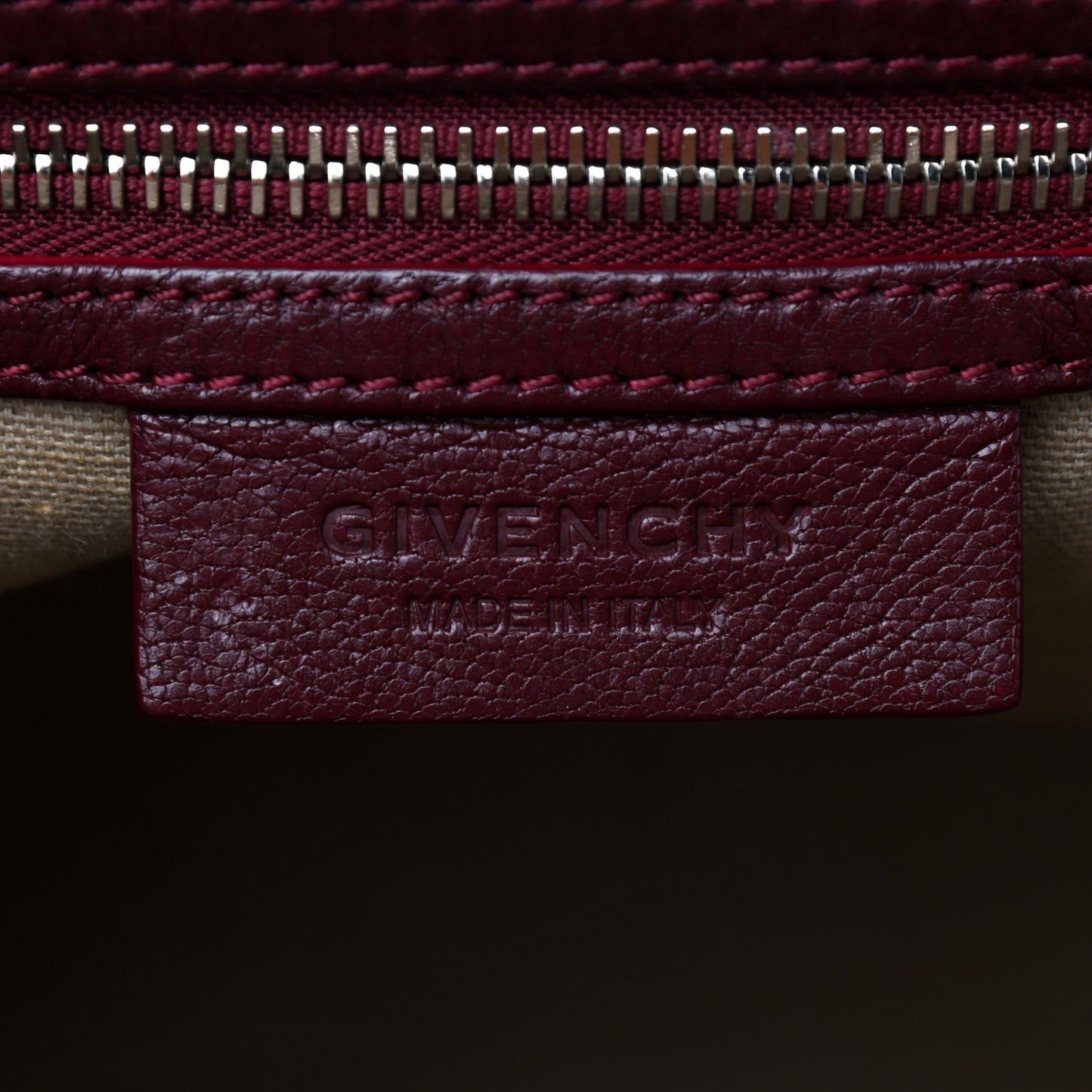 Sugar Goatskin Medium Antigona Oxblood