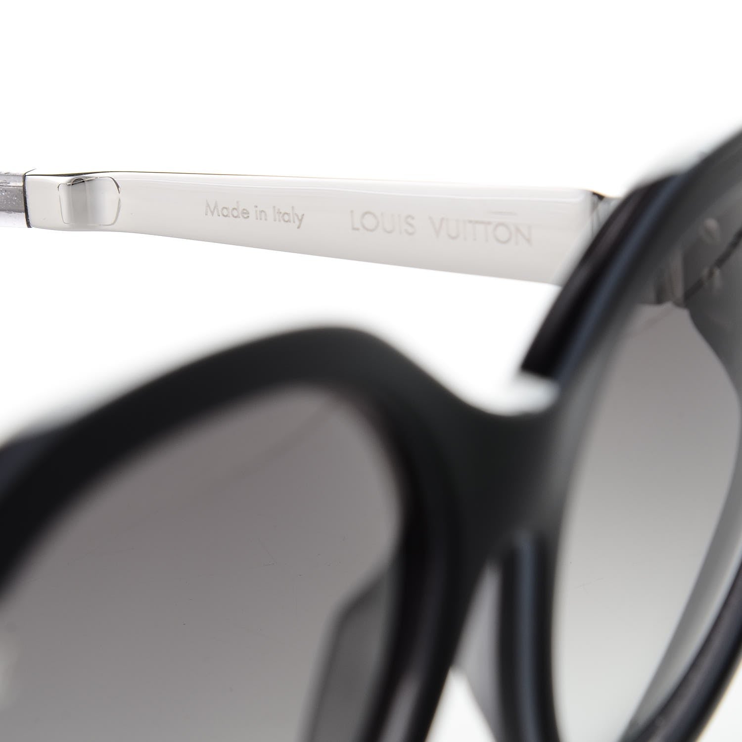 Louis Vuitton Acetate Petit Soupcon Cat Eye Sunglasses Z0489W Black 5 of 7