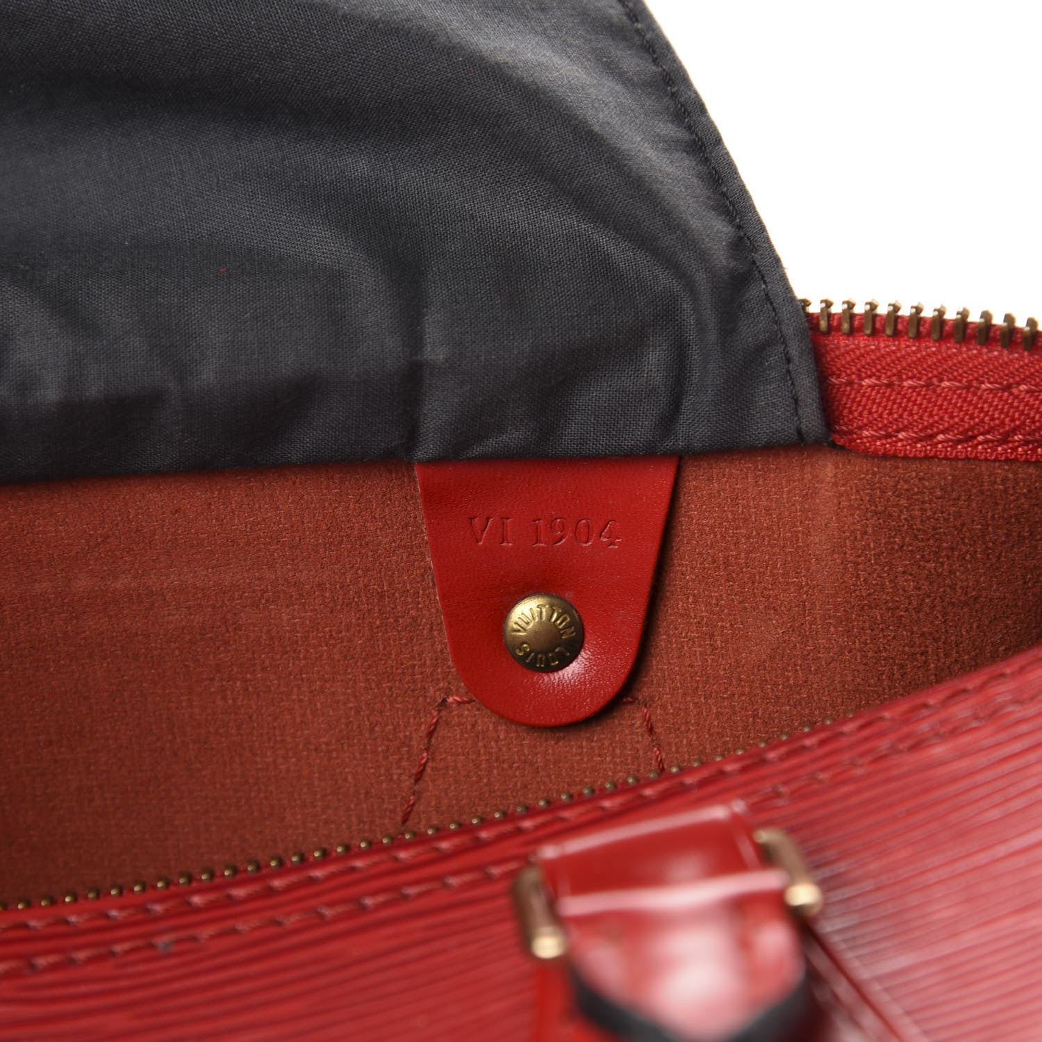 Louis Vuitton Epi Speedy 30 Castillan Red 14 of 15