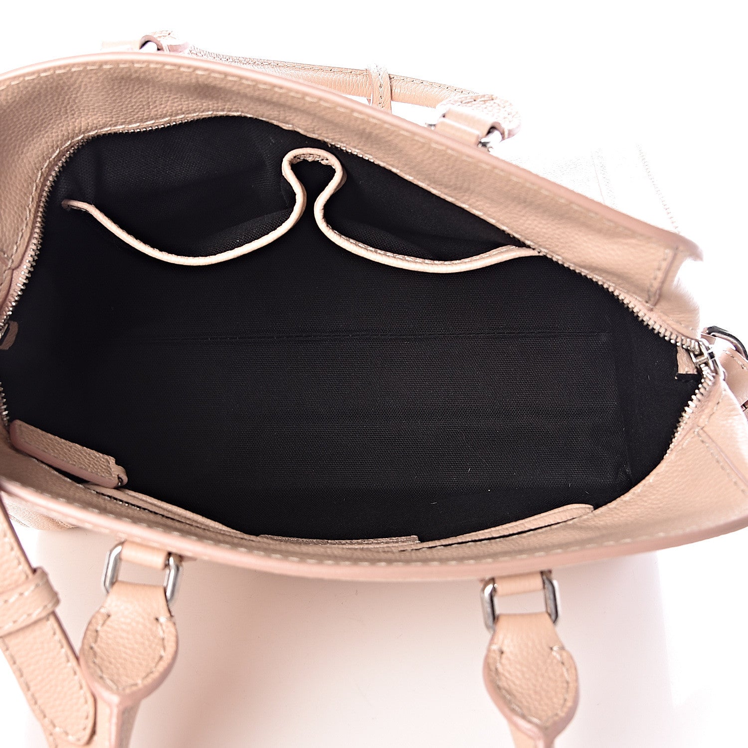 Alexander McQueen Pebbled Calfskin Small Skull Padlock Zip Around Tote Teint 5 of 12