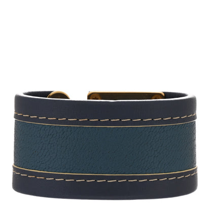 Louis Vuitton Chèvre Suhali S Lock Bracelet Blue 3 of 6